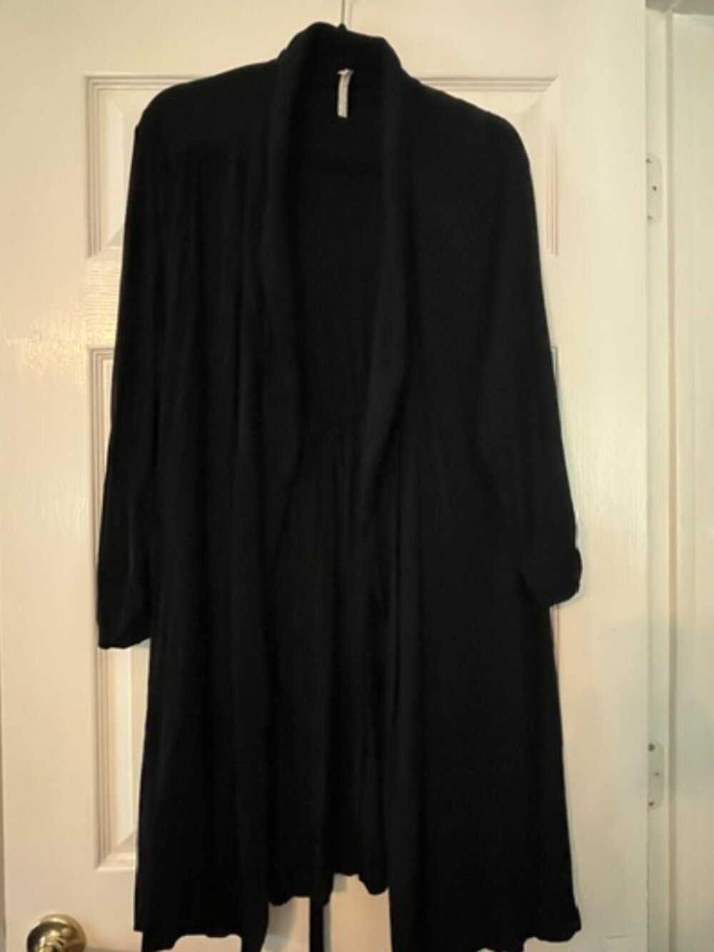 EUC - Soma Cool Nights Short Robe - Black - Size L/XL